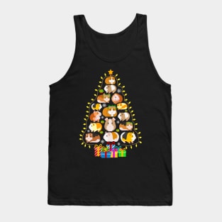 Hamster Christmas Funny Hamsters Xmas Tree Pajamas Tank Top